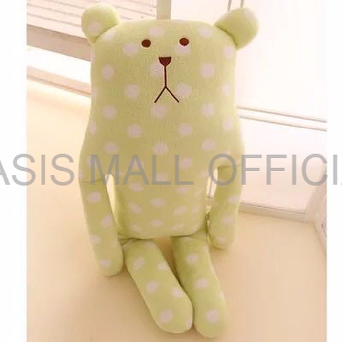 BONEKA RAJUT BONEKA JUMBO BONEKA CRAFTHOLIC GREEN POLKADOT 90CM Limited