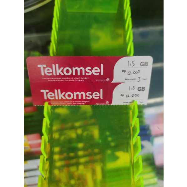 VOUCHER TELKOMSEL SUMBAGSEL 1,5 GB 3 HARI VIA CHAT