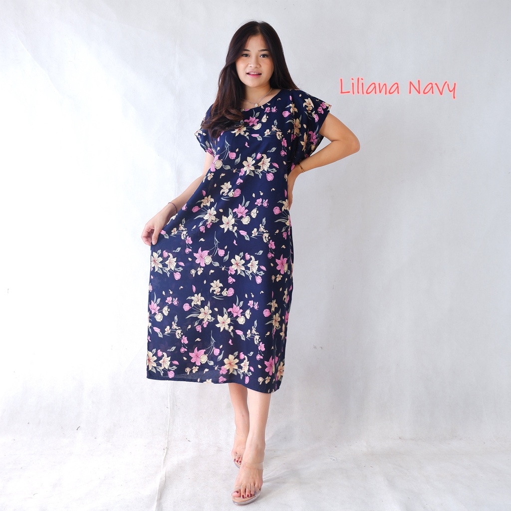 DASTER BALI NON BUSUI JUMBO XXL-XXL LILIANA NAVY