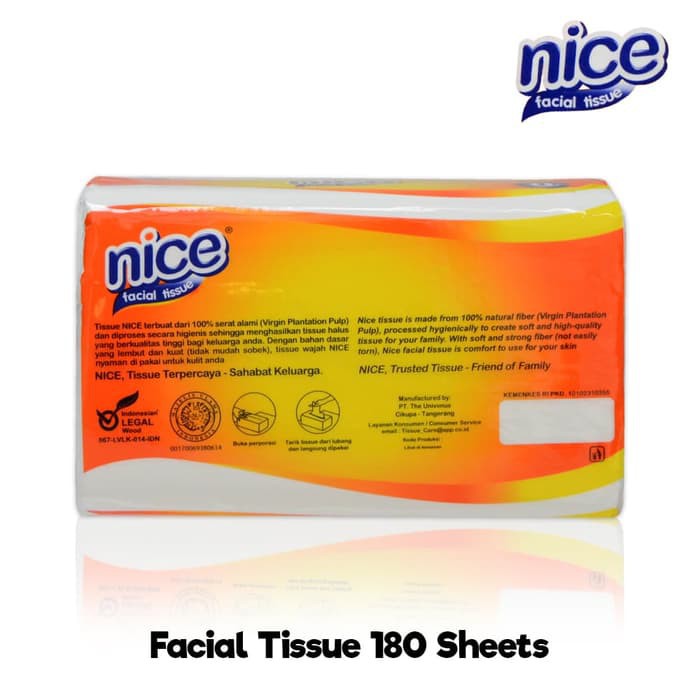 TISSUE / TISU NICE 180 SHEET 2 PLY