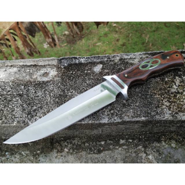 Pisau/belati berburu Colombia sa32 lengkap dengan Asahan pisau khusus besi stell