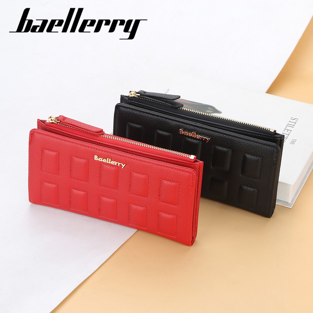 BAELLERRY N1882 Dompet Wanita Panjang Bahan Kulit PU Leather Premium WATCHKITE WKOS