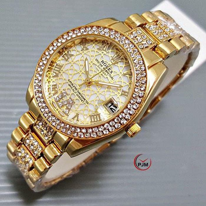 JAM TANGAN WANITA ROLEX ROMAWI ROLEX CEWE