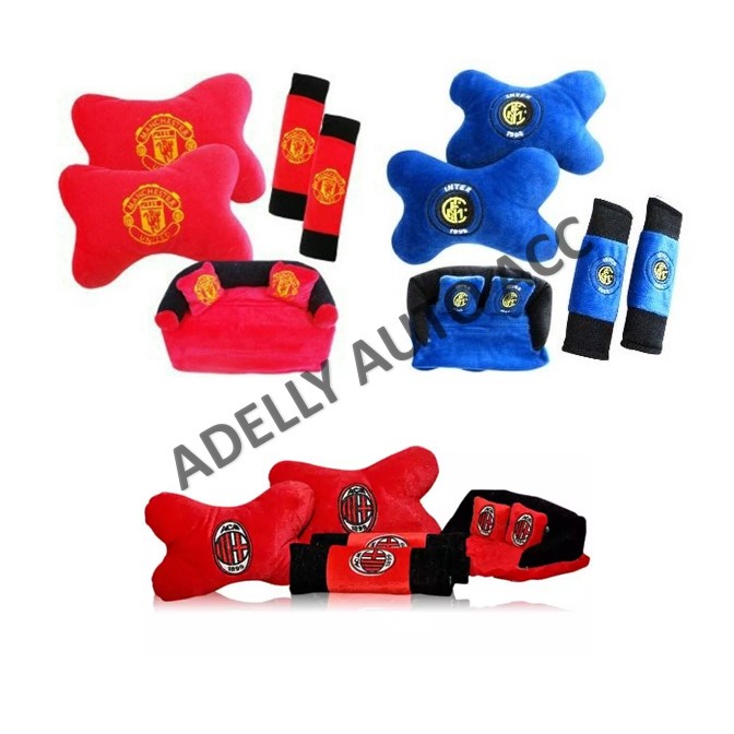 Bantal Mobil 3 in 1 Motif Klub Bola