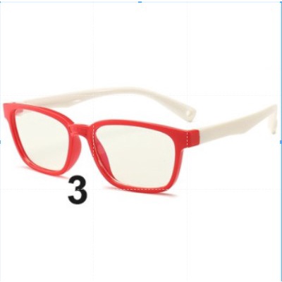 COD ORI READY Kacamata Anak Anti Radiasi HP Komputer Laptop Blue Rays Elastis Lembut-3.Merah Putih