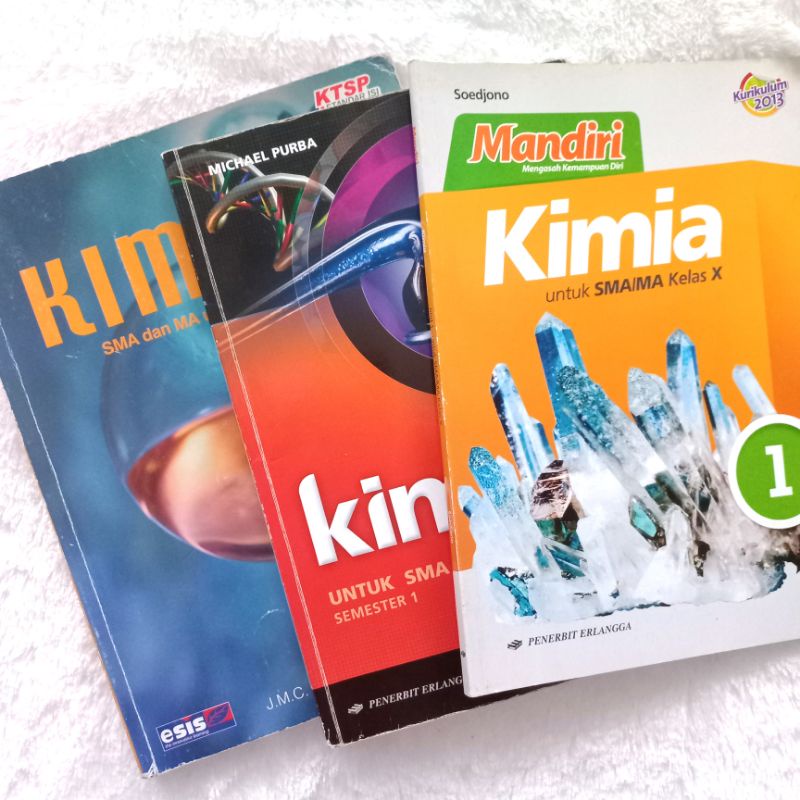 Jual Buku Kimia SMA Kelas 10, 11, Dan 12 || Bekas // Preloved Masih ...