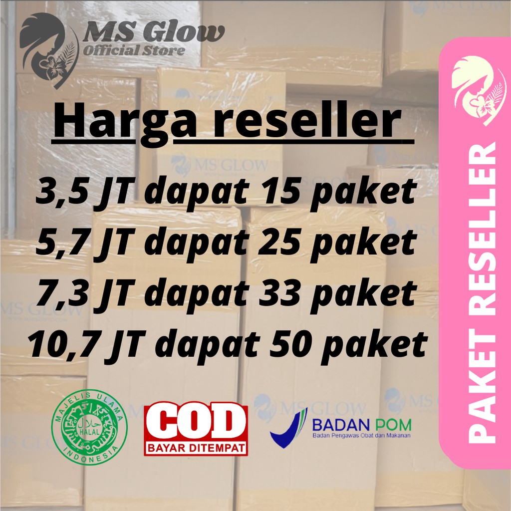 Paket Ms Glow Reseller 33 Paket
