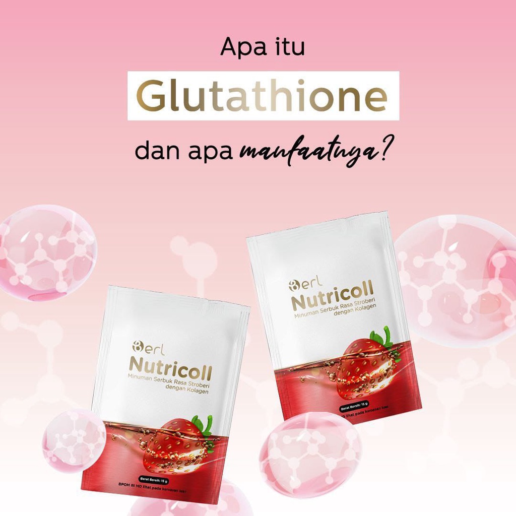 BERL NUTRICOLL MINUMAN SERBUK KOLAGEN RASA STROBERI