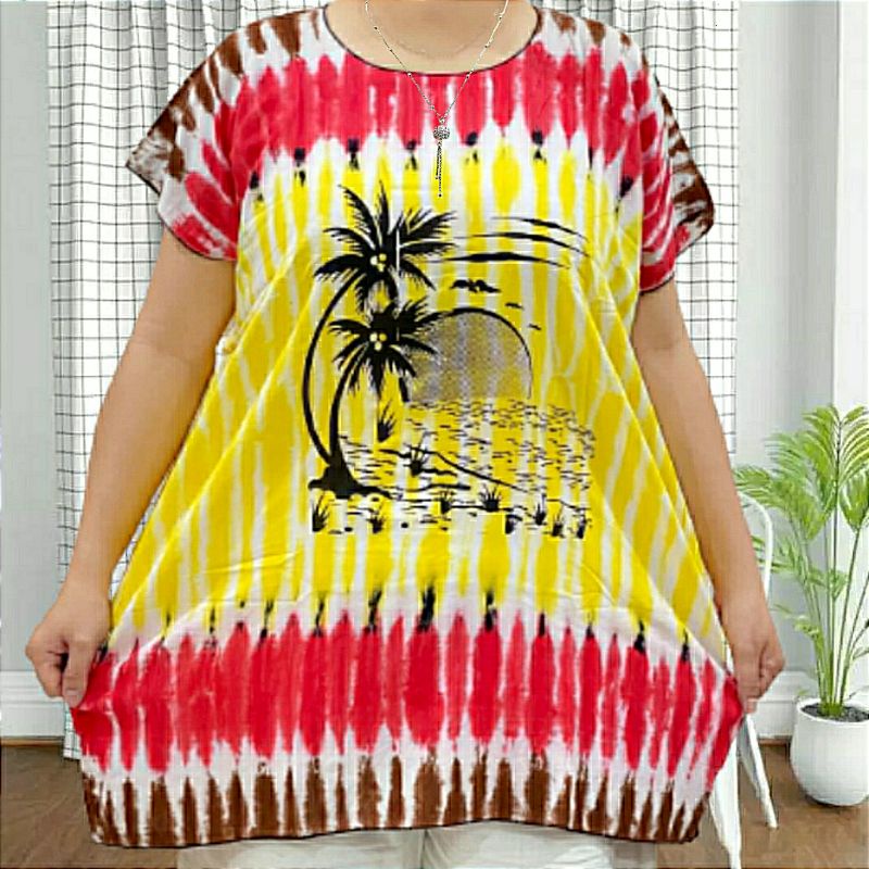 baju jumbo wanita motif tie dye baju tie dye jumbo wanita bahan rayon berkwalitas adem dan lembut