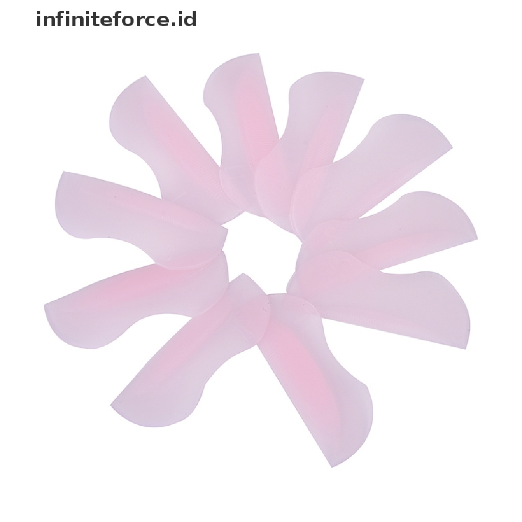 (Infiniteforce.Id) 10pcs / Set Pad Perming Bulu Mata Bahan Silikon