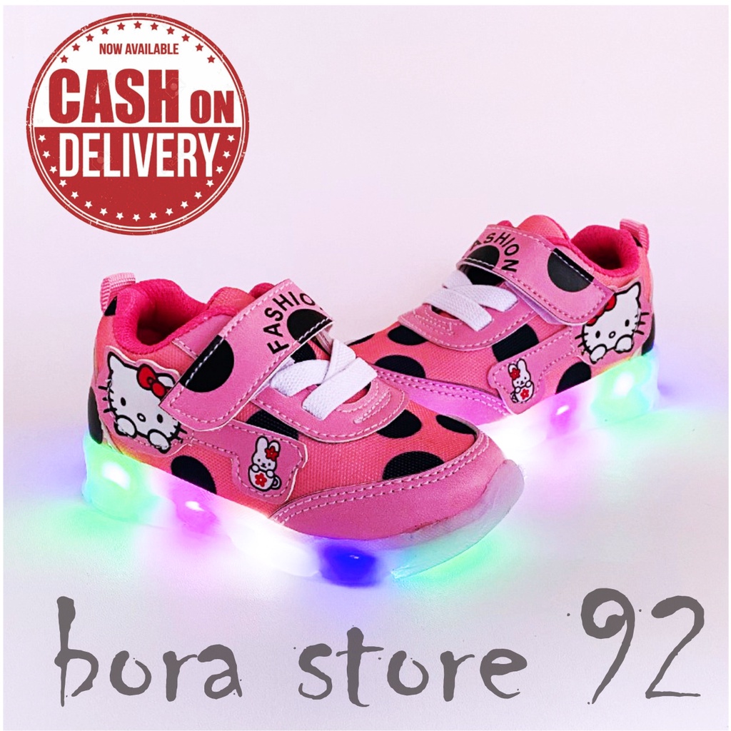 SEPATU SNEAKERS ANAK PEREMPUAN HELLO KITTY NYALA