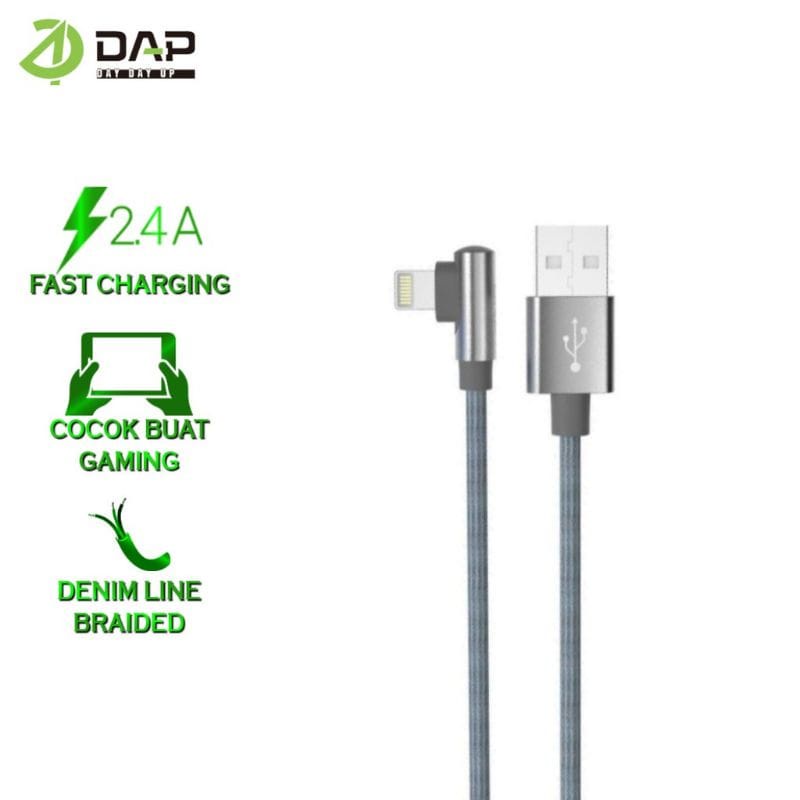 Kabel Data Gaming DAP D-L02L IPH LIGHTNING Kabel Charger Gaming DAP D-L02L IPH Kabel Casan Gaming DAP D-L02L IPH LIGHTNING Original