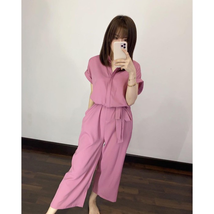 [ COD ] Gisela Jumpsuit l Gisella JS Fashion Wanita Muslim - Dusty