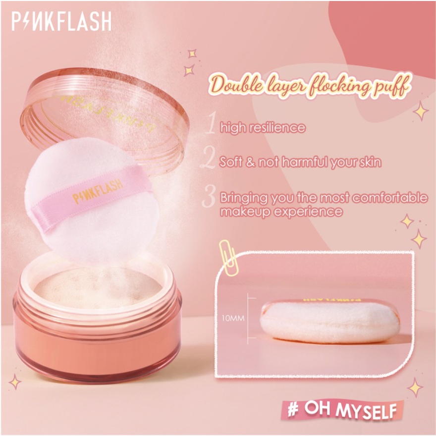 [ PINKFLASH ] #OhMyself Loose powder Matte Translucent Oil-control 3 Colors