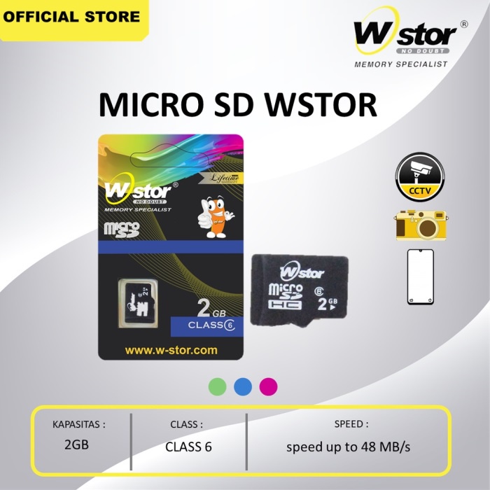 Micro Sd 2gb C6 Wstor Garansi