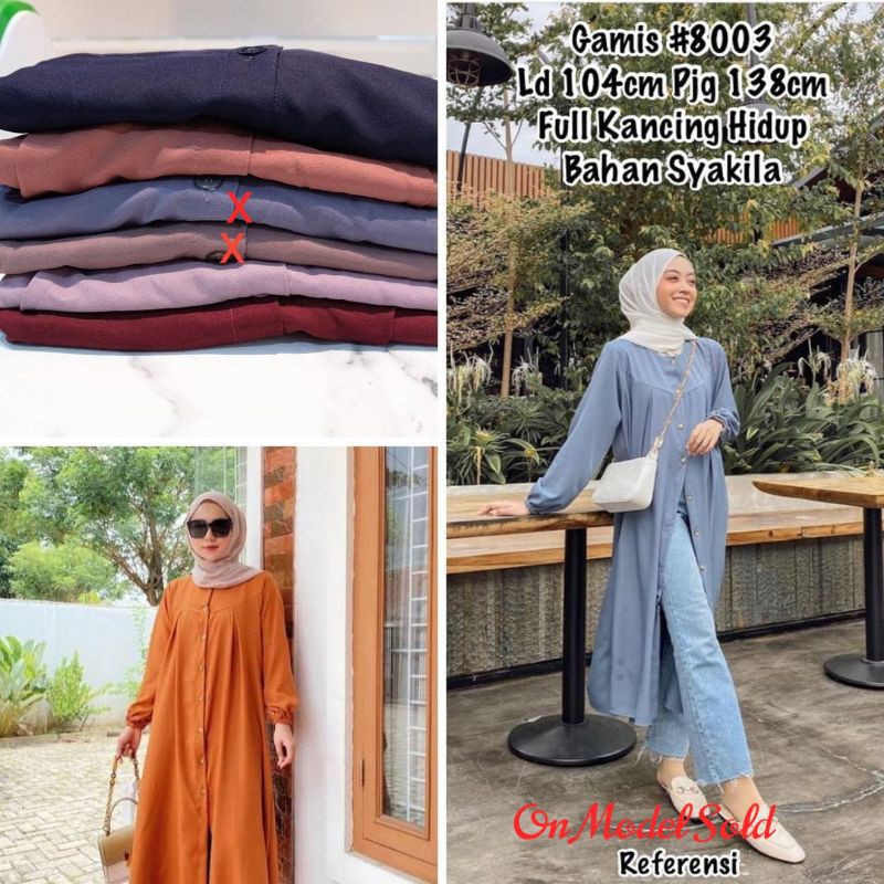 gamis  full kancing