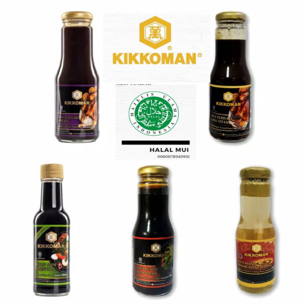 KIKKOMAN TERIYAKI LADA HITAM / TERIYAKI BAWANG / SAUS MANIS JEPANG / TIRAM / KECAP ASIN ORIENTAL