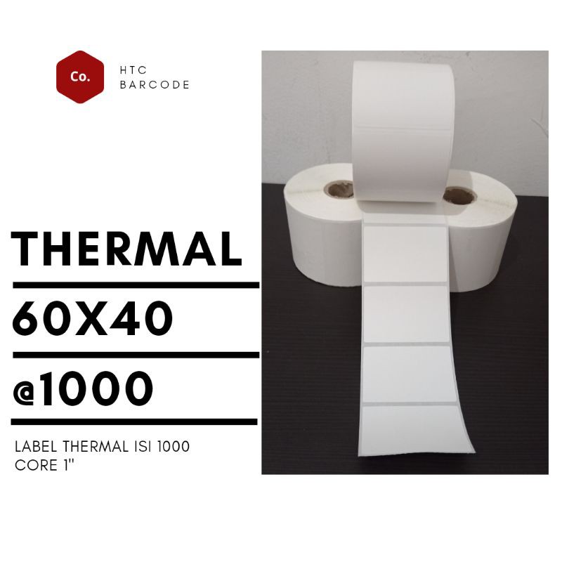 

THERMAL Label Barcode 60X40 ISI 1000