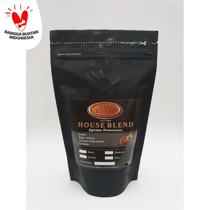 

gt201jyj Kopi House Blend Espresso Premium 500 Gram Biji Dan Bubuk - Biji Ds20X11