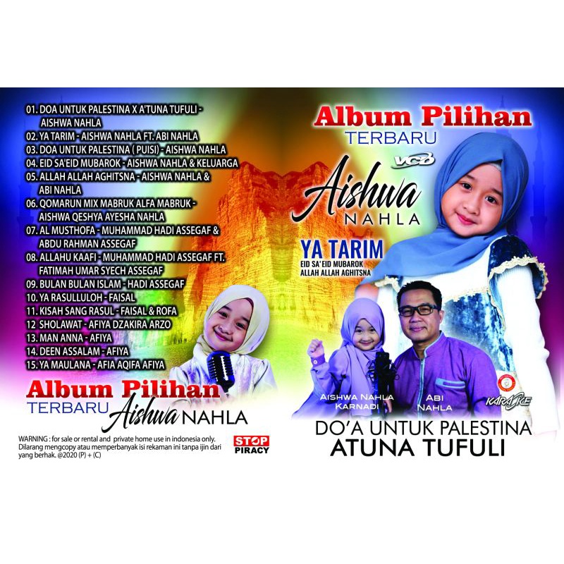 KASET VCD DVD KARAOKE SHOLAWAT ANAK AISHWA NAHLA / DAFABISNIS