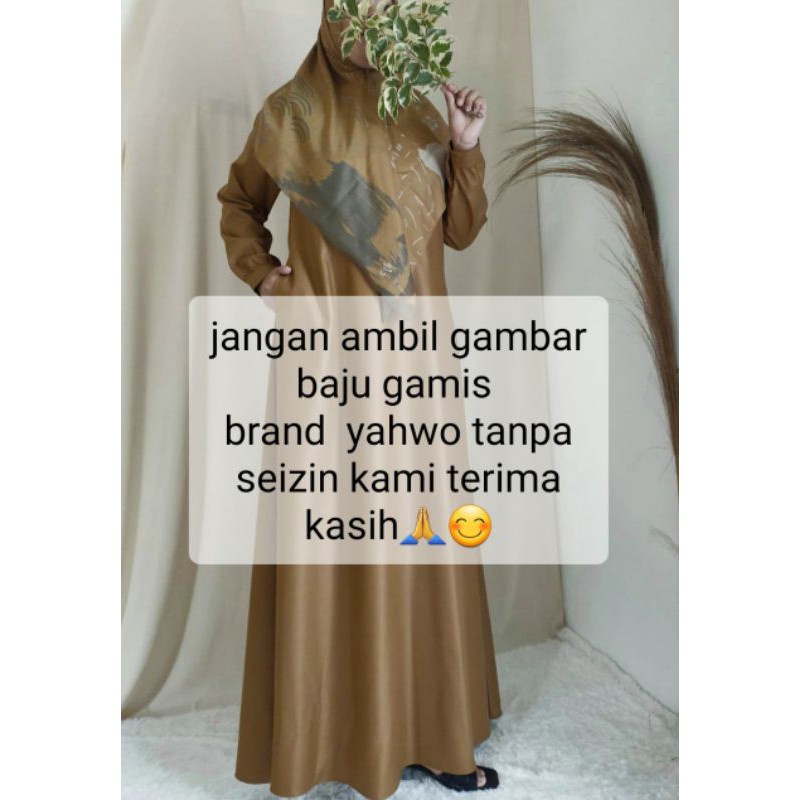 TMR  gamis seragam pns tangan manset/warna khaki/gamis kerja/gamis toyobo fodu