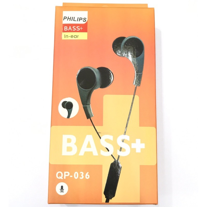 HEADSET PHILIPS QP 036 BASS+ IN EAR HF PHILIPS SUPER BASS MAGNET