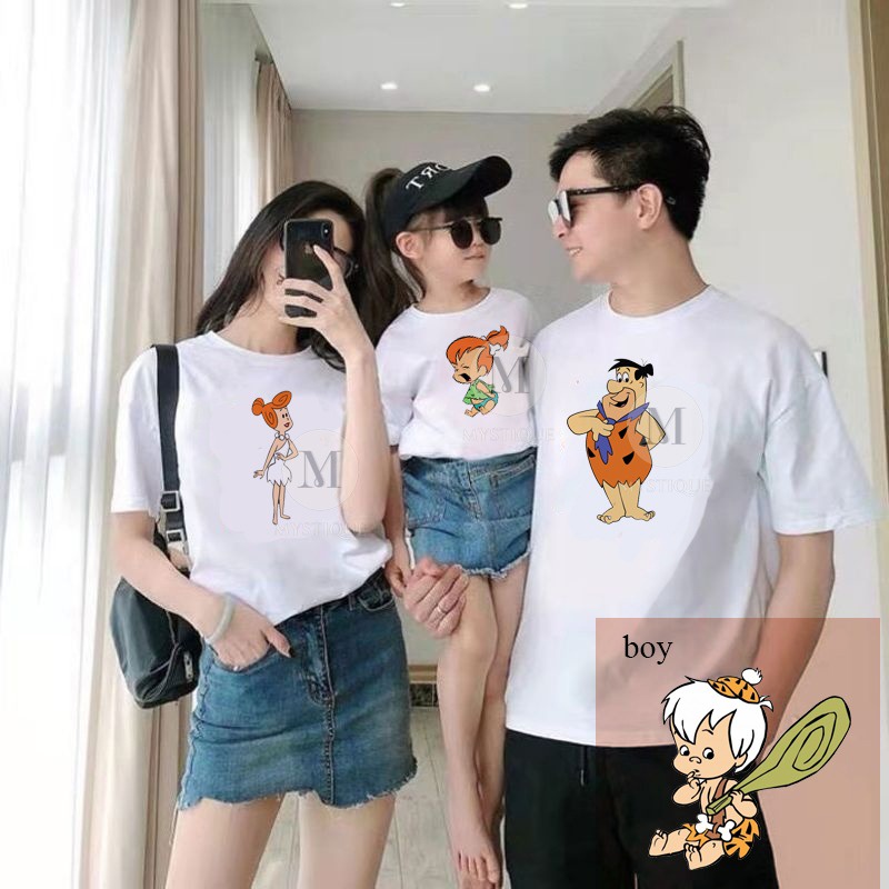 MYSTIQUE.ID-BAJU KAOS KELUARGA ORANG PURBA T-SHIRT LUCU DAN AESTHETIC