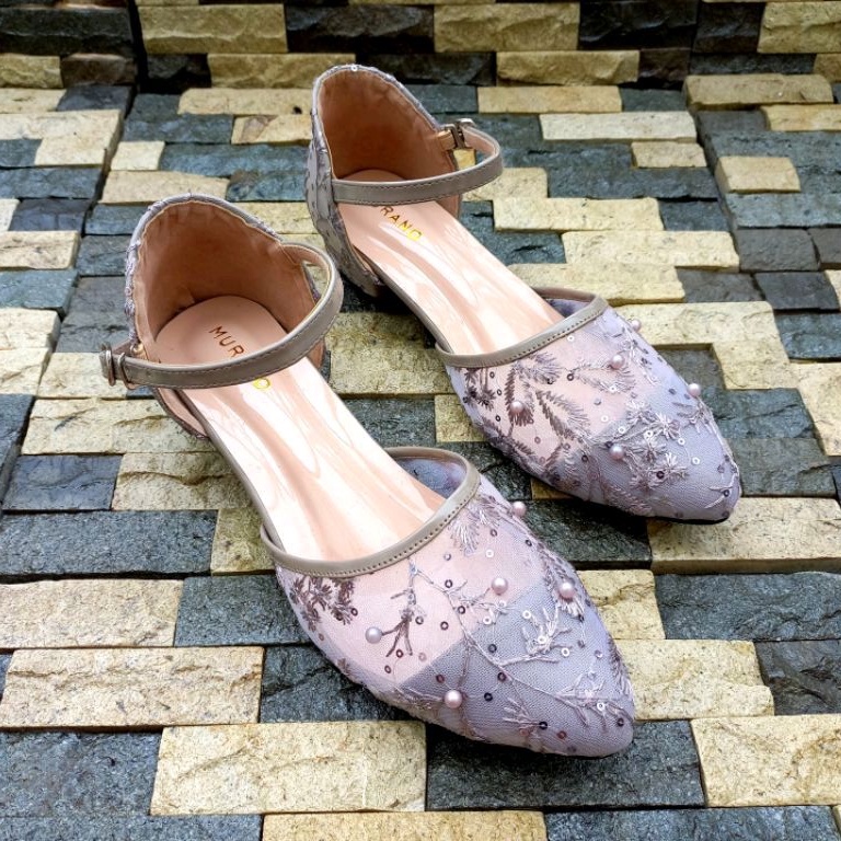 Wedding Shoes Murano Kania Taro Brukat Size Jumbo 41-46