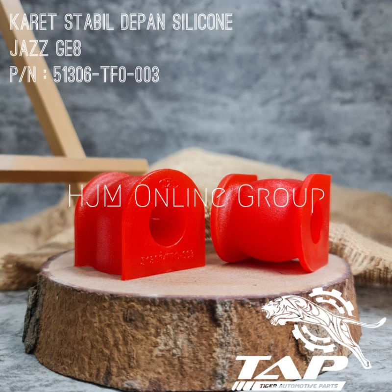 KARET STABILIZER DEPAN - KARET STABIL ROTI JAZZ GE8 SILICONE MERAH