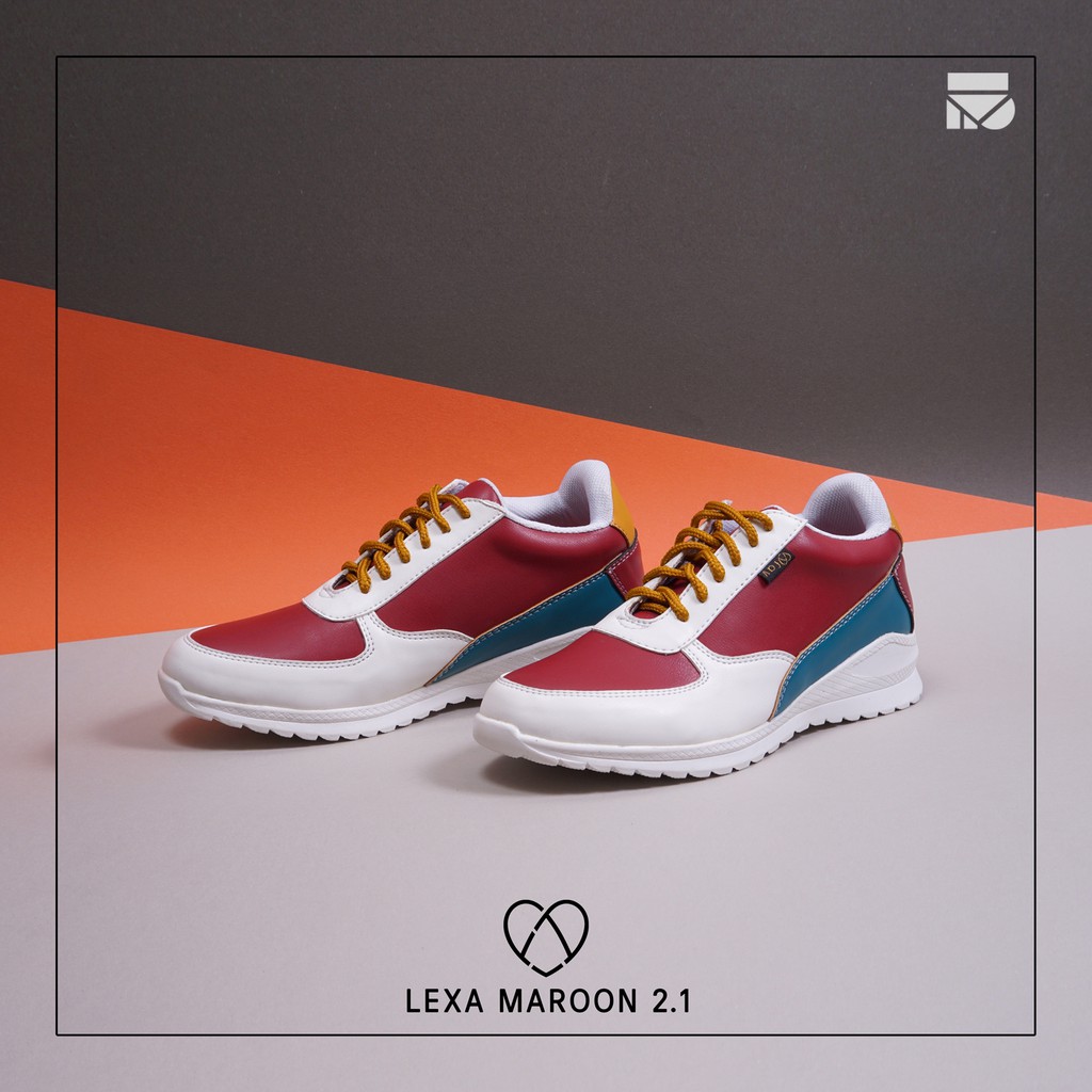 LEXA MAROON |FORIND x Favshoes| Sepatu Sneakers Original Simple Wanita/Cewek/Women Snikers Footwear