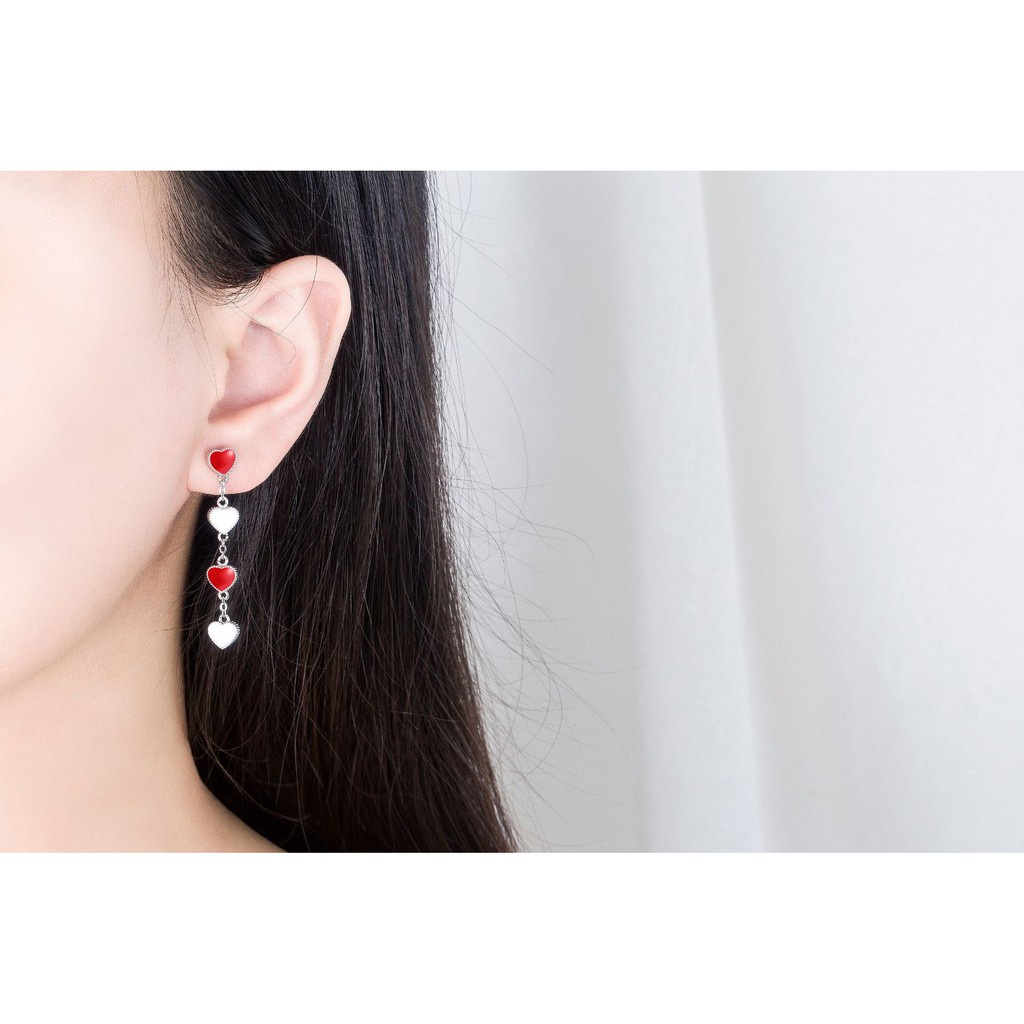 925 Perak Perempuan Liontin Anting-Anting Gaya Korea XINGX Bulan Kepingan Salju Cinta Mutiara Fashion Ornamen