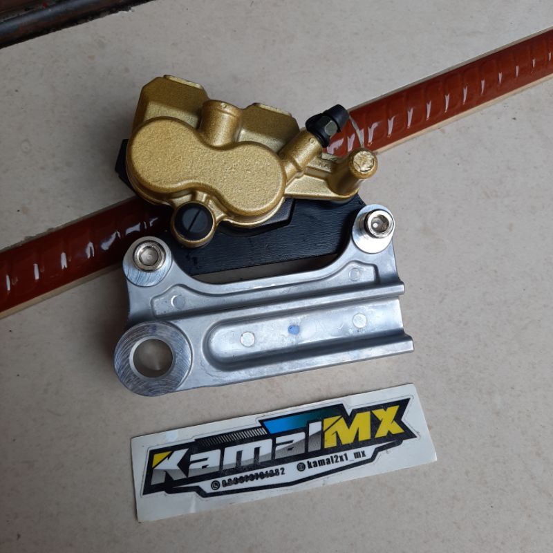 kaliper rem belakang klx 2piston kw super breket ori klx pnp swing arm klx klx150 s l g dll