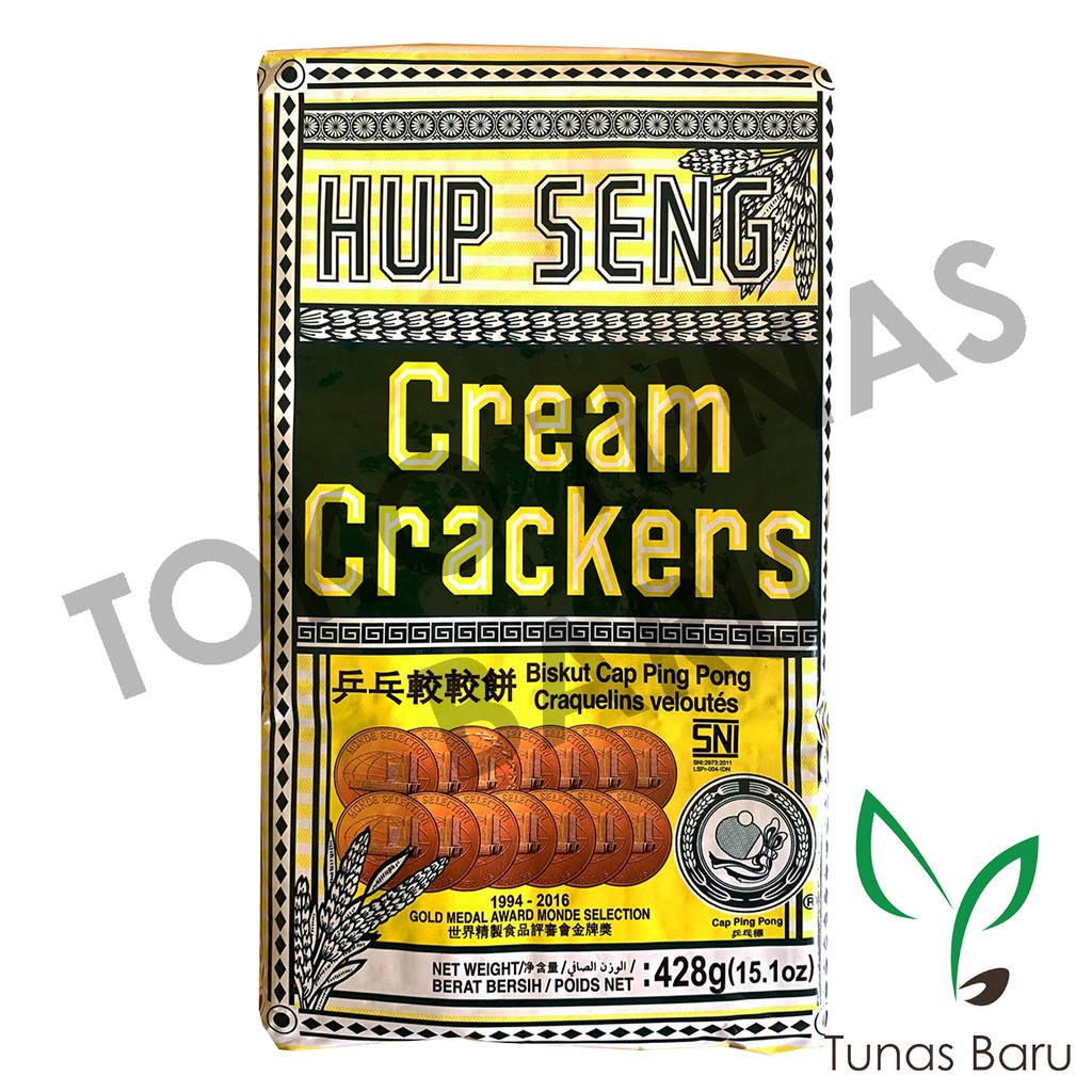 

Hup Seng Cream Crackers (Biskuit Krim Krakers) Cap Ping Pong