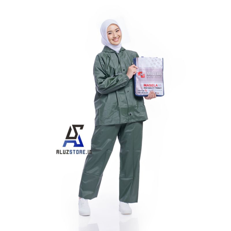 JAS HUJAN ,RAINCOAT Pria Wanita Setelan Full PressTerbaik BY MASELA Anti Rembes Lentur Nyaman Digunakan