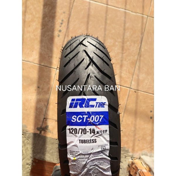 Ban Tubles  PCX Blk UK 120/70-14 Tubles IRC Original