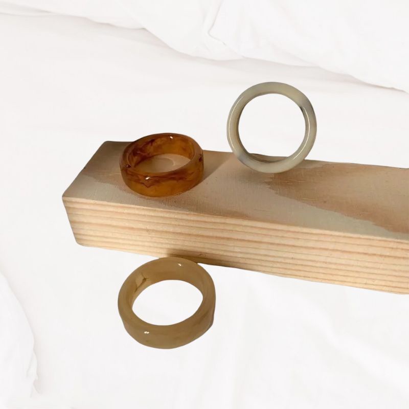 Cincin resin korea | Resin rings | Cincin resin | Simple ring