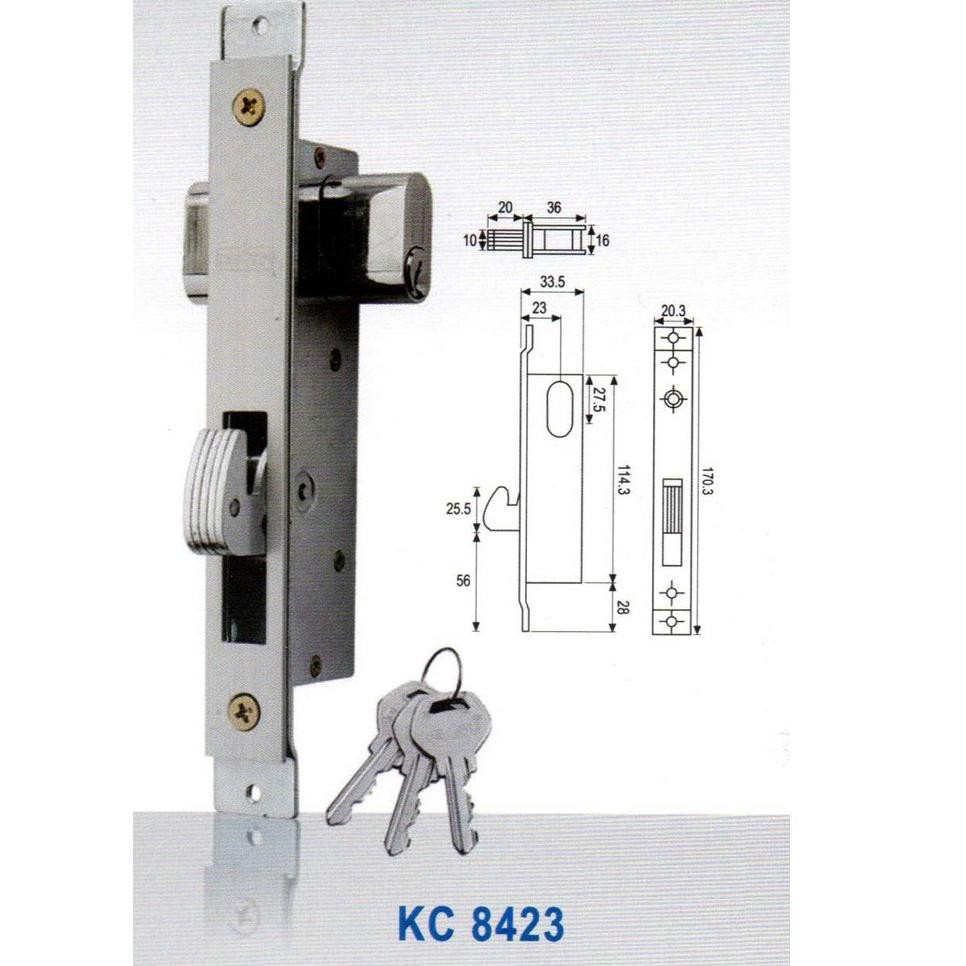  KODE EF77 Aluminium Door Lock KC 8423 Kunci  Pintu  