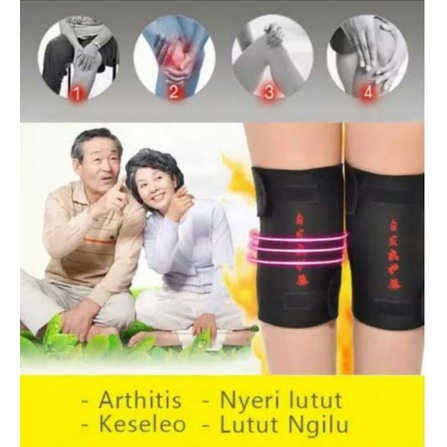 Ready Stock Sabuk Terapi Pemanas Lutut Magnetic Therapy Self Heating Knee Pads