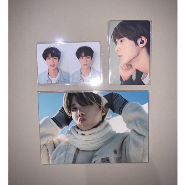 [BOOKED] BTS ~ Photocard Jin Tear R bundle Pc Samsung Jin & 4x6 Winpack Jhope