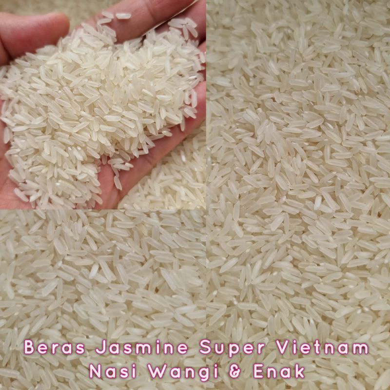 

Beras Jasmine Vietnam Super 2 KG Original Impor Pandan Wangi Panjang - Bambu Wangi