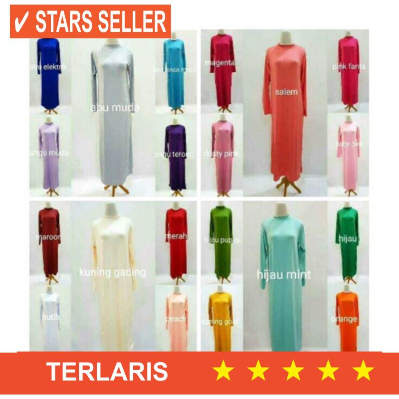 VANILA HIJAB MURAH BARU DRESS JUMBO BESAR LD 110 XL XXL XXXL / GAMIS MANSET / DALAMAN KEBAYA