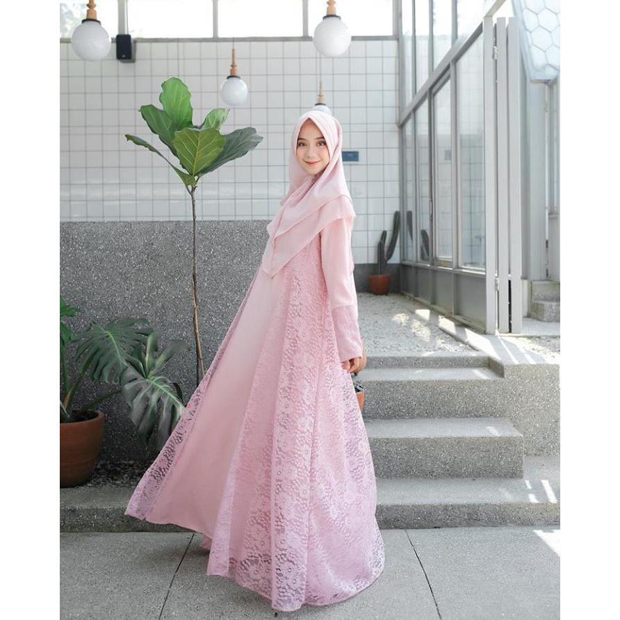 DRESS MAGDA SYAR'I+KERUDUNG CERUTTI BUSANA MUSLIMAH