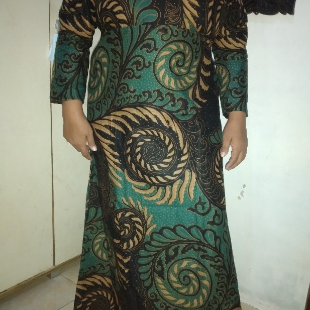 Gamis Batik (cod) Manggar Gamis Batik Pesta Model Terbaru