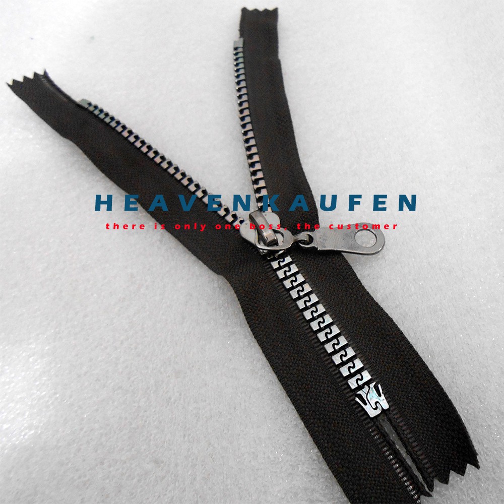 Resleting Zipper 15 cm Vislon Variasi Black Nikel Kode BX Untuk Resleting Celana Saku Rok Dll Warna