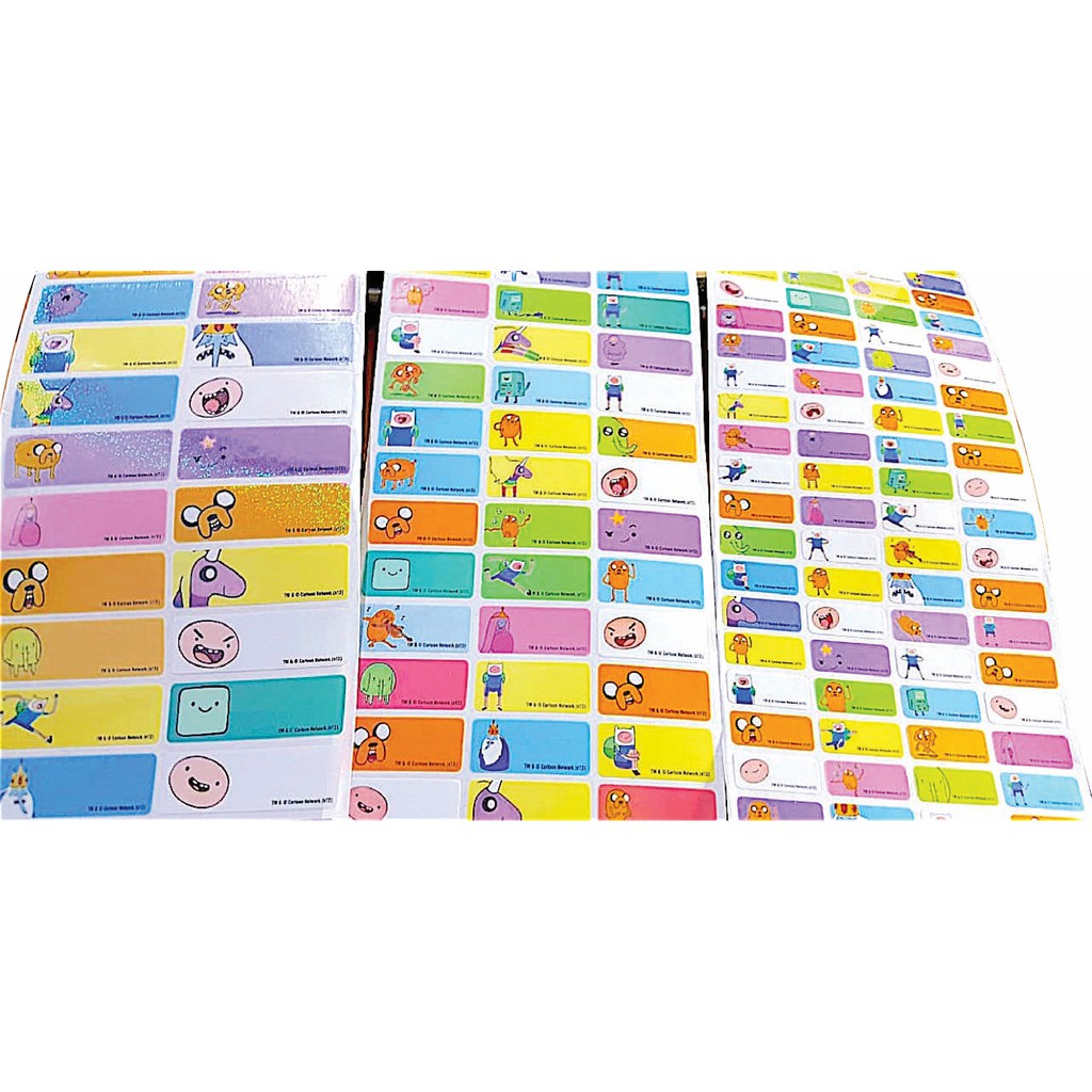 

Label Nama Anti Air Sticker Waterproof Premium Adventure Time