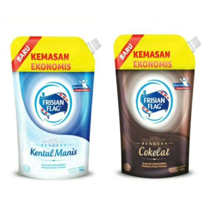 

cuankediri | FRISIAN FLAG Pouch 545g / Susu Kental Manis (Coklat / Putih)