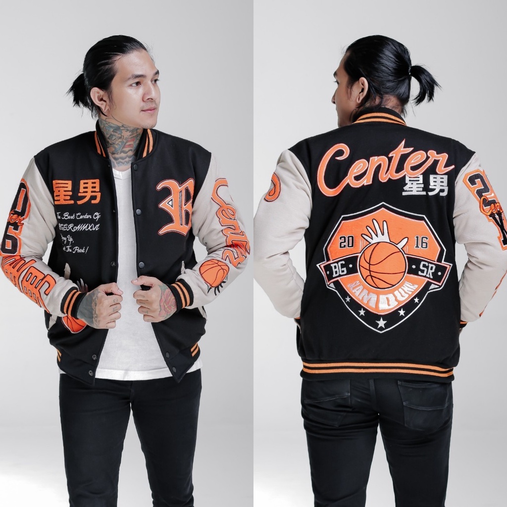 Jacket Varsity BONE X07 Full Bordir Series Jaket Varsity BGSR Pria Wanita Jaket Baseball Pria Wanita