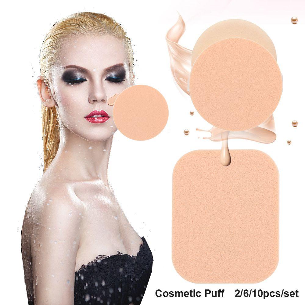 Solighter2/6/10pcs Spons Powder Puff Beauty Concealer Foundation Alat Makeup