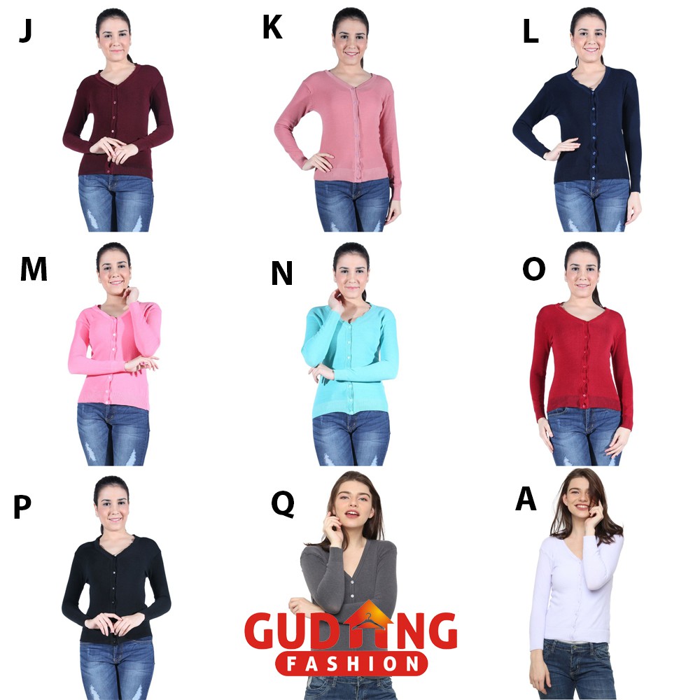 Cardigan Rajut Wanita Terbaru dengan Banyak Warna - CARW (COMB)