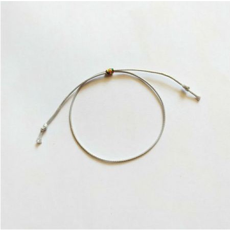 Gelang Jodoh Tali Korea Waterproof Tiny Super Simple Polos Unisex Couple
